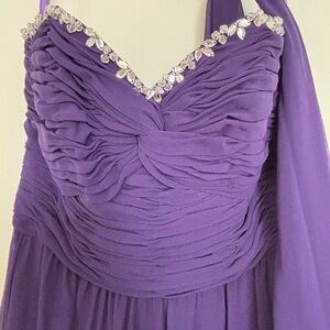 Elegant Amethyst Gown